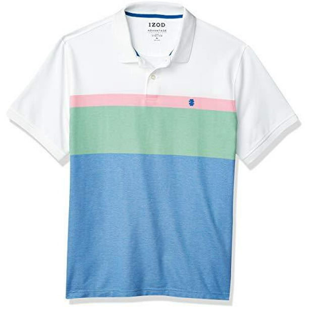 IZOD Mens Advantage Performance Short Sleeve Colorblock Polo IZOD Mens Advantage Performance Short Sleeve Colorblock Polo